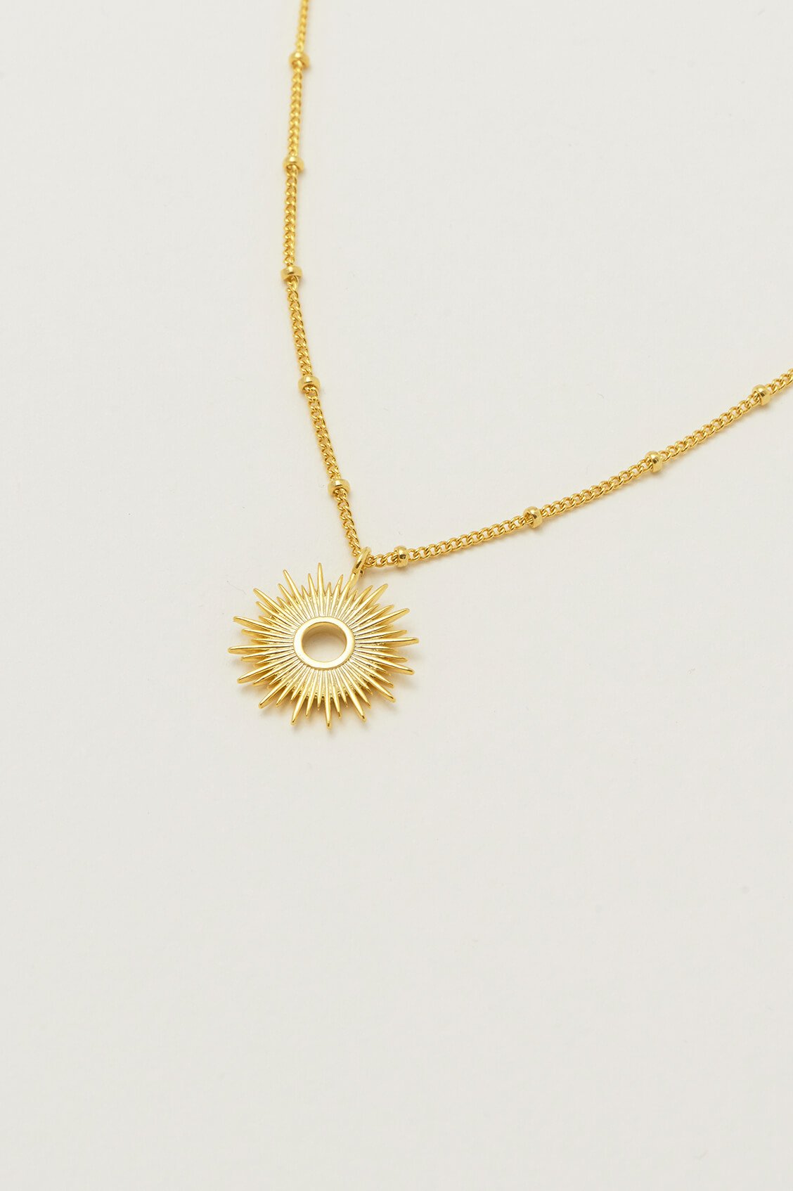 Sunburst Gold Necklace